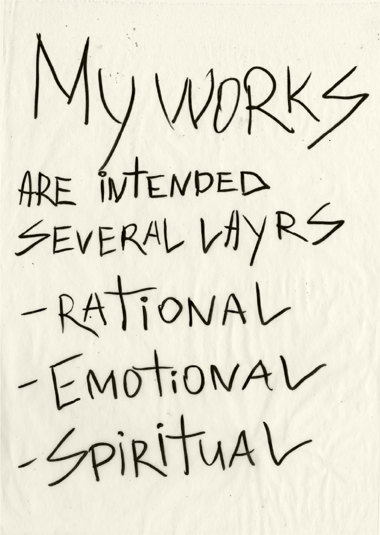 Philosophy of my work